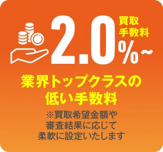 業界トップクラスの低い手数料